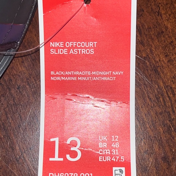 Nike Houston Astros MLB Offcourt Slides Black/Blue DH6978-001 Men’s Size 13 NWT - Picture 9 of 11